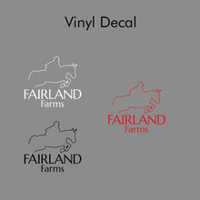 Load image into Gallery viewer, Fairland Farms- Single Color Vinyl Decal
