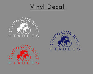 COM Stables- Single Color Vinyl Decal