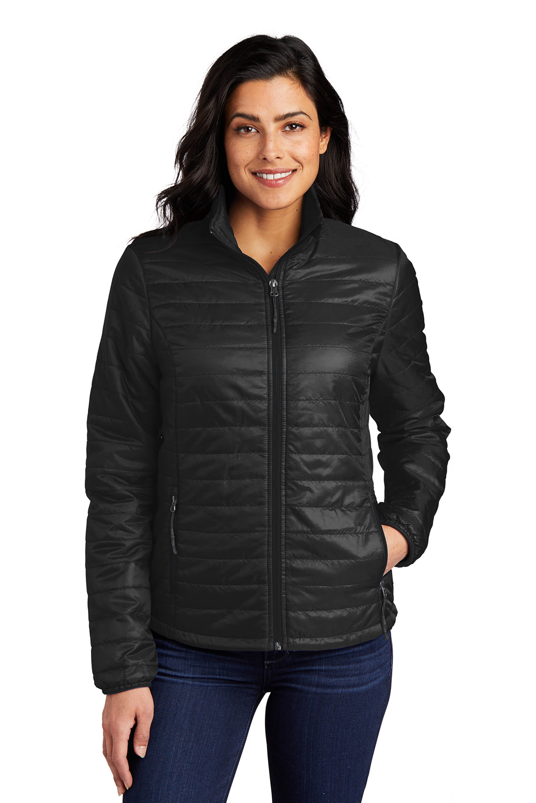 Small- Black- Port Authority- Packable Puffy Jacket