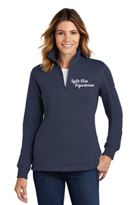Split Elm Equestrian- Sport Tek- Quarter Zip Sweatshirt