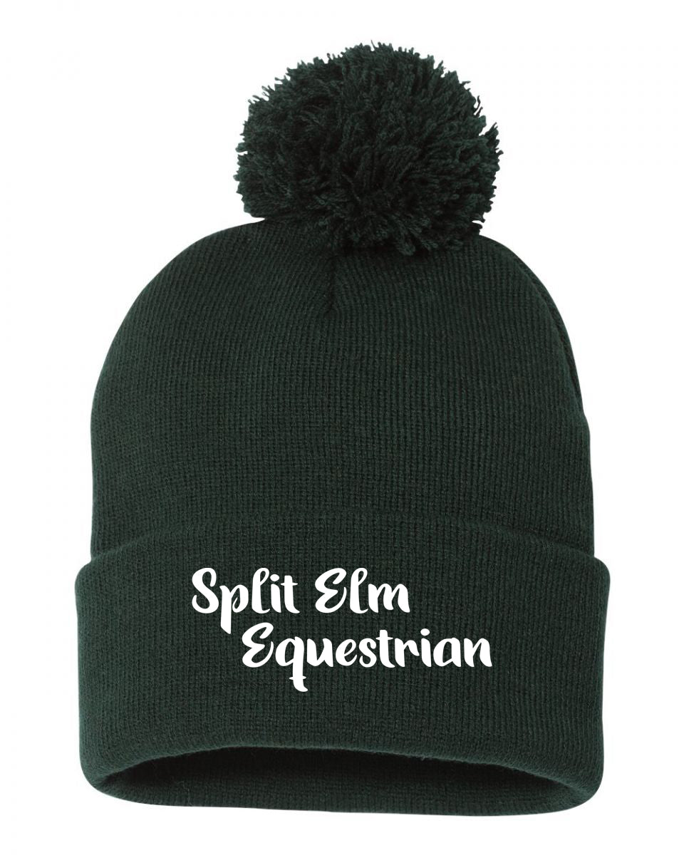 Split Elm Equestrian- Winter Hat with Pom