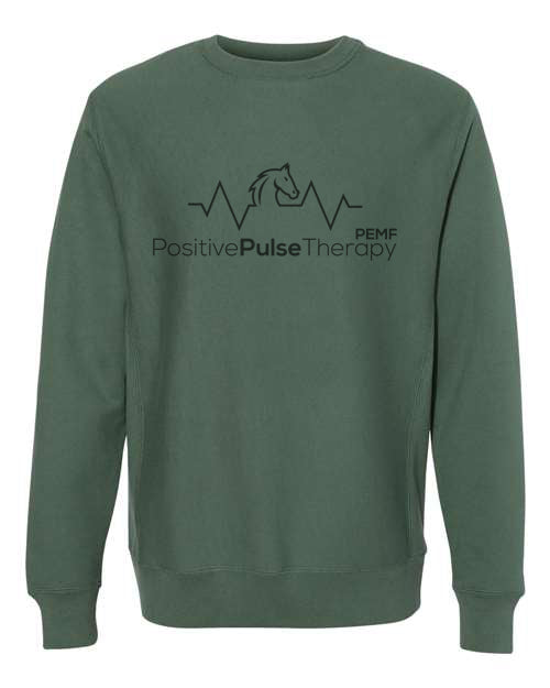 Positive Pulse Therapy PEMF- Heavyweight Cross-Grain Crewneck Sweatshirt
