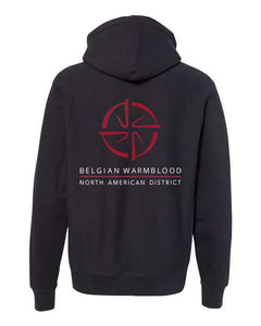 Belgian Warmblood NA-  Heavyweight Cross-Grain Hooded Sweatshirt