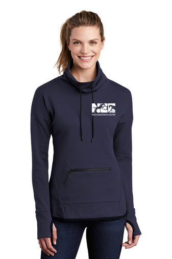 NOVA Eq Center- Sport Tek- Ladies Cowl Neck Pullover