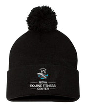 Load image into Gallery viewer, NOVA Fitness Center- Winter Hat with Pom
