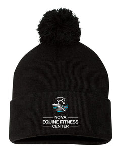 NOVA Fitness Center- Winter Hat with Pom