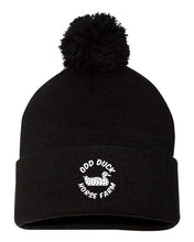 Load image into Gallery viewer, Odd Duck Horse Farm Winter Hat with Pom
