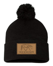 Load image into Gallery viewer, GSE- Leather Patch- Winter Pom Hat

