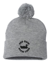 Load image into Gallery viewer, Odd Duck Horse Farm Winter Hat with Pom
