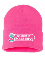 Load image into Gallery viewer, Seahorse Equestrian Beanie without Pom
