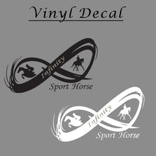 Load image into Gallery viewer, Infinity Sport Horse- Vinyl Decal
